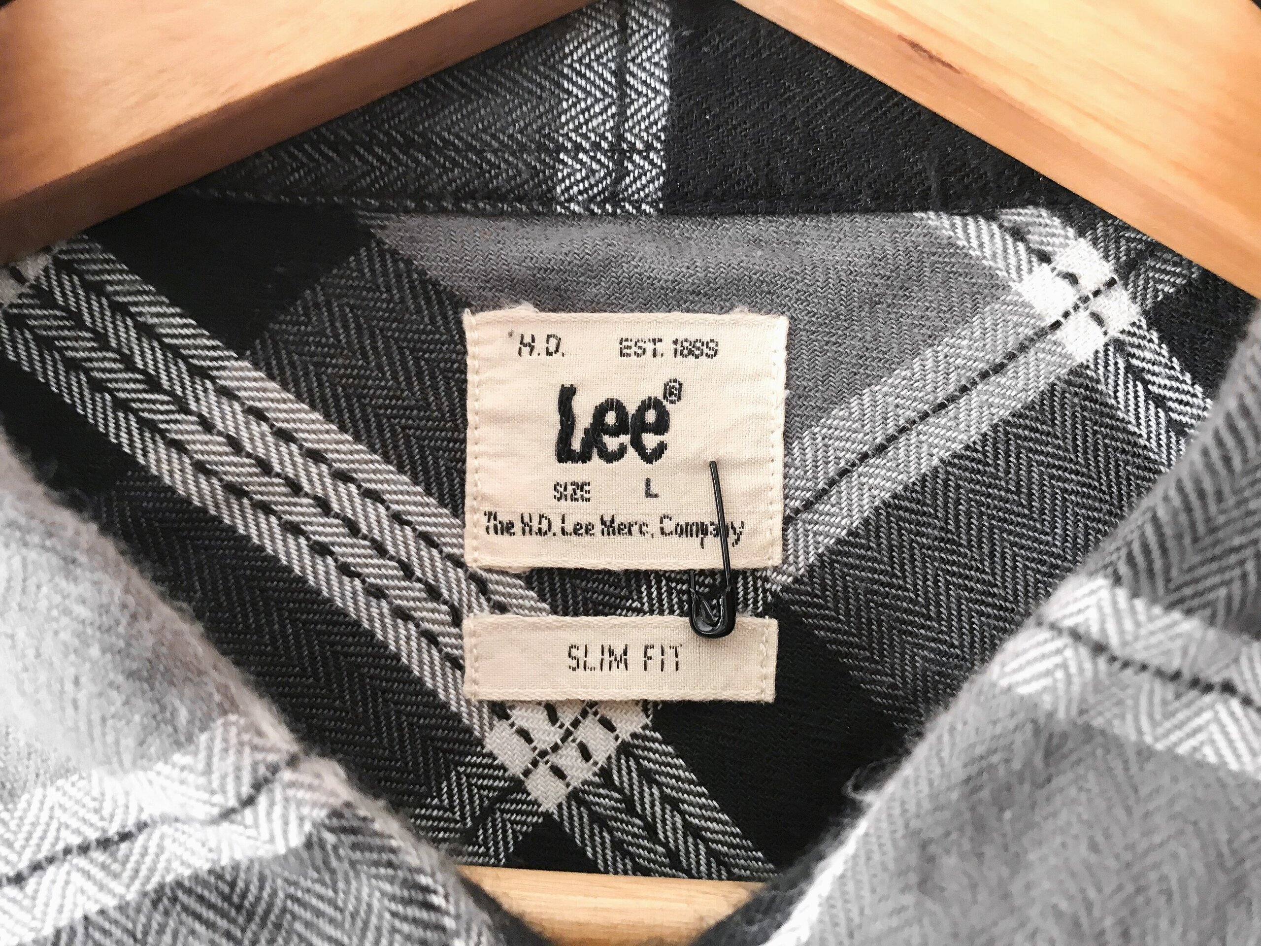 Lee Vintage Checks Print Shirt - Black / Grey / White - 7