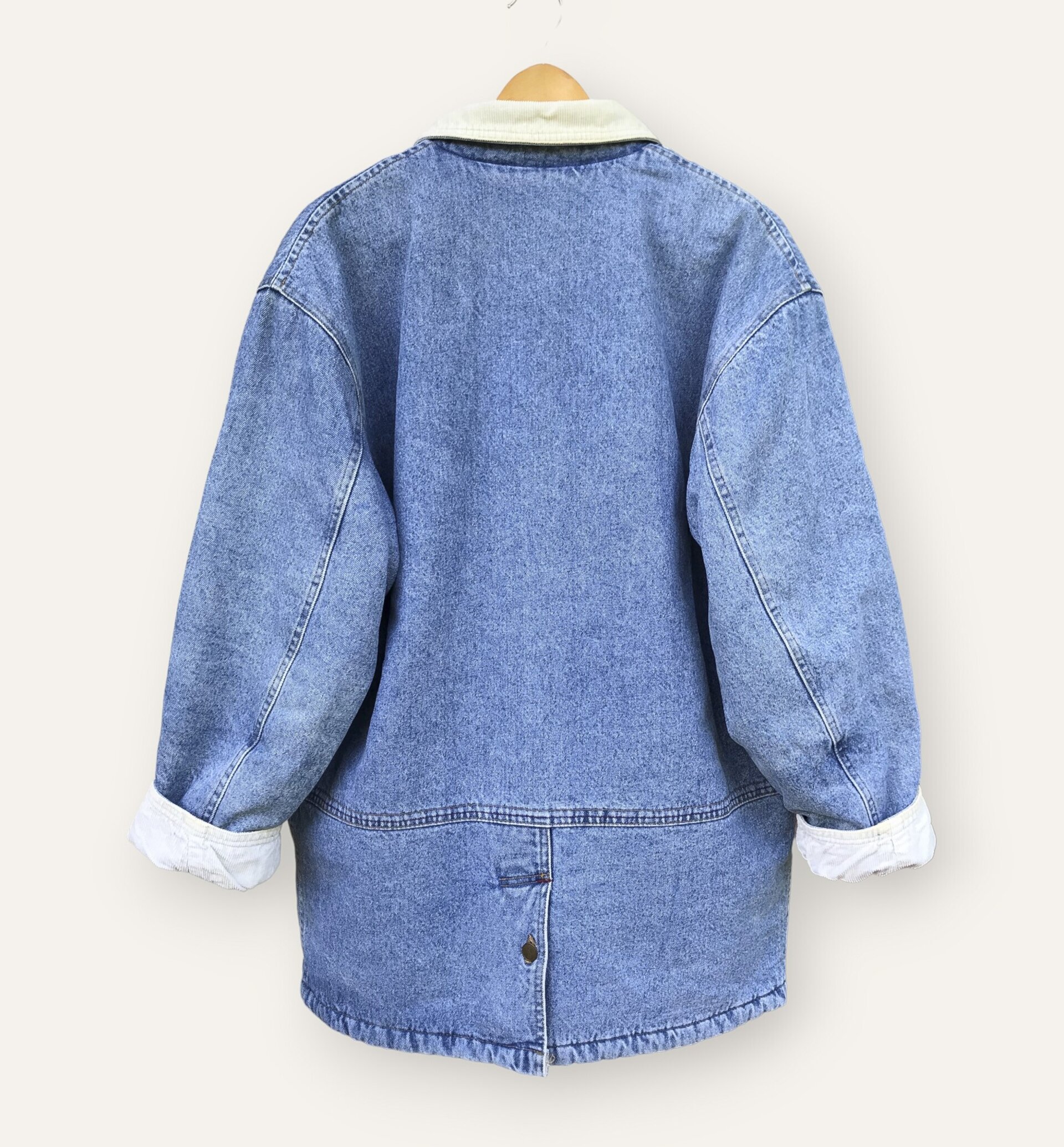 Vagabond Y2K Sherpa Jacket - Blue / Cream - 3