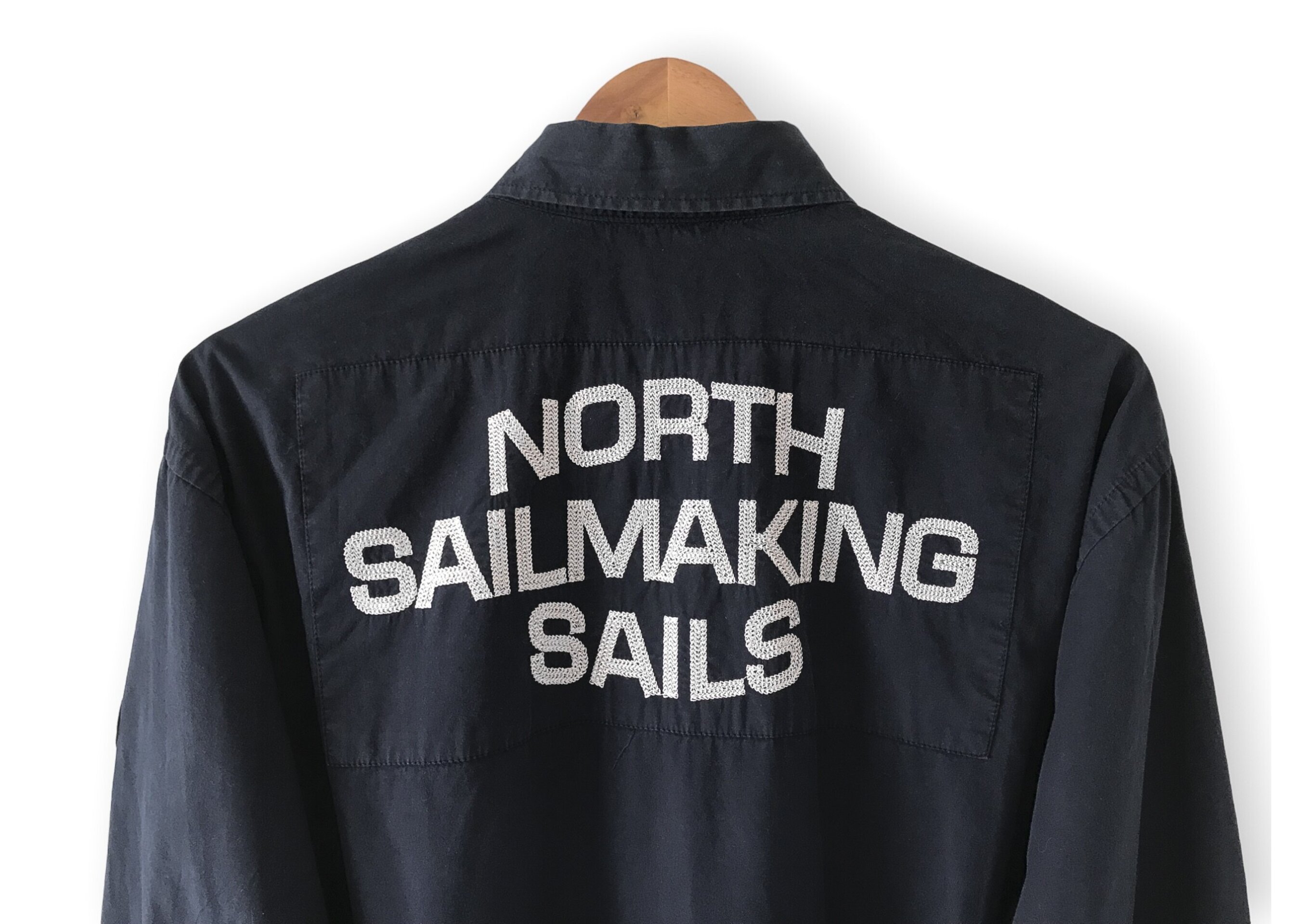 North Sails Long Sleeve Embroidery Shirt - Navy Blue / White - 4