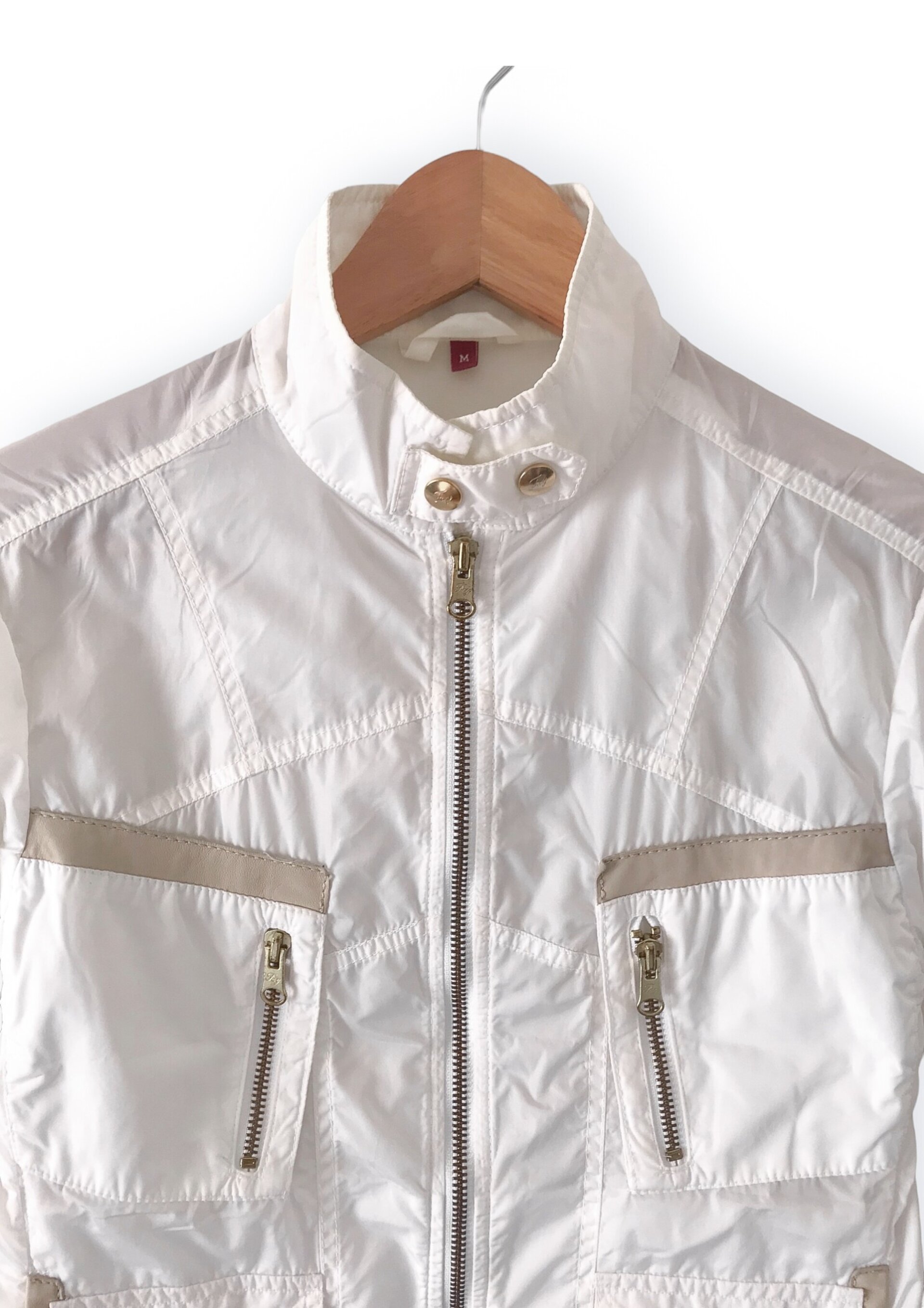 Fay Vintage Windbreaker Jacket - White - Made in Italy - 3