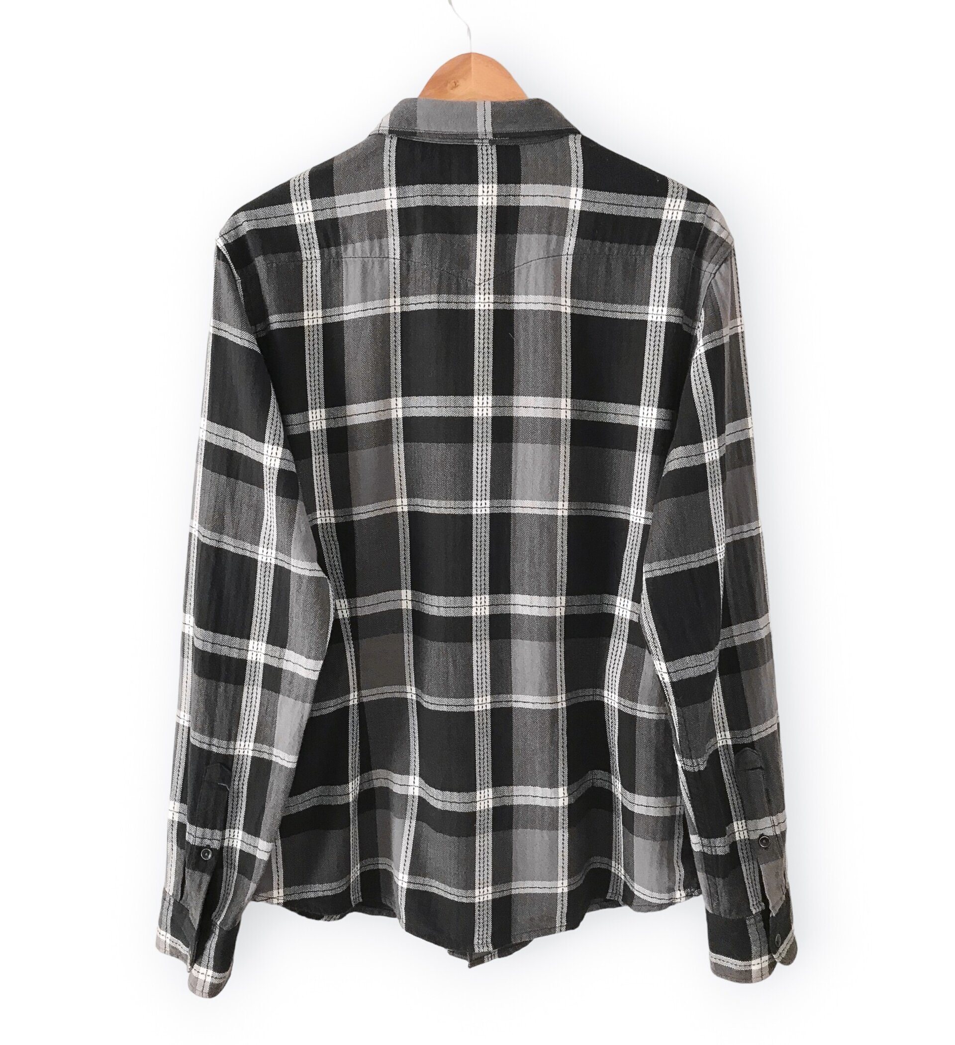 Lee Vintage Checks Print Shirt - Black / Grey / White - 2