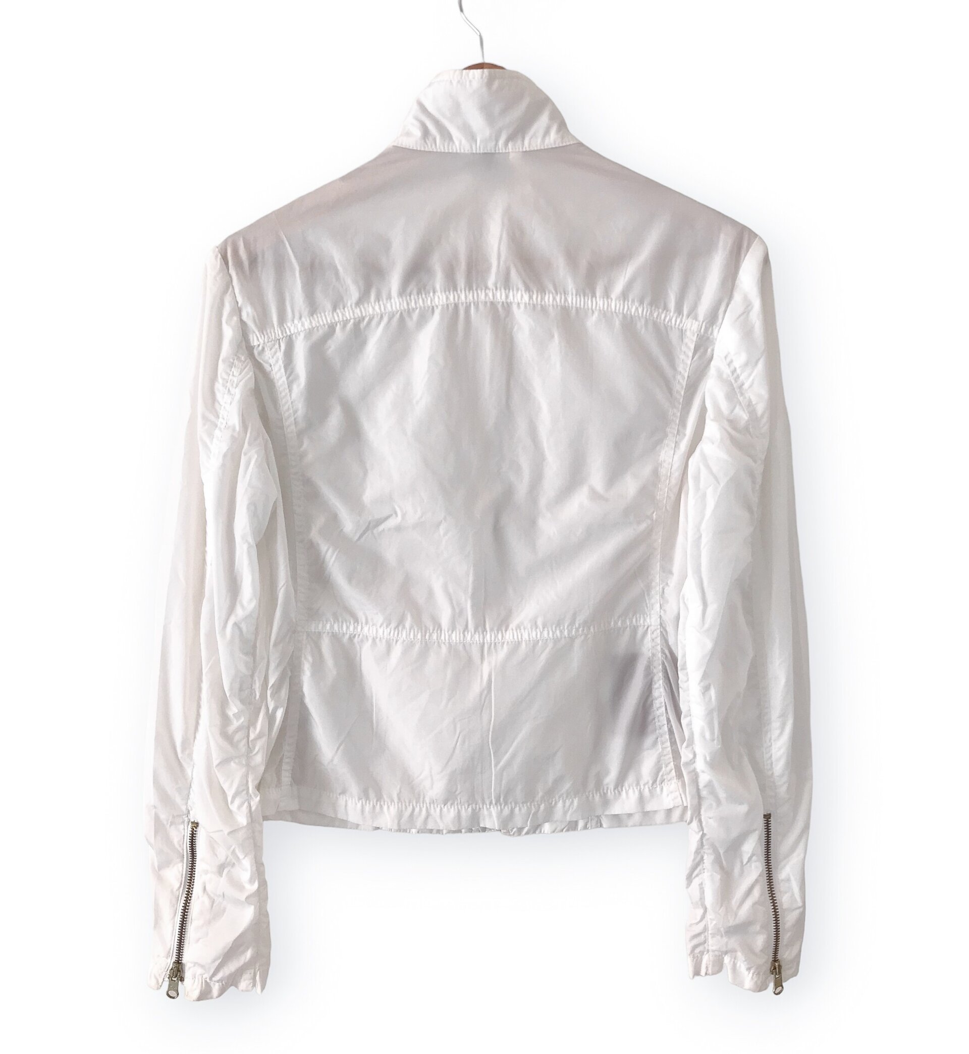 Fay Vintage Windbreaker Jacket - White - Made in Italy - 2