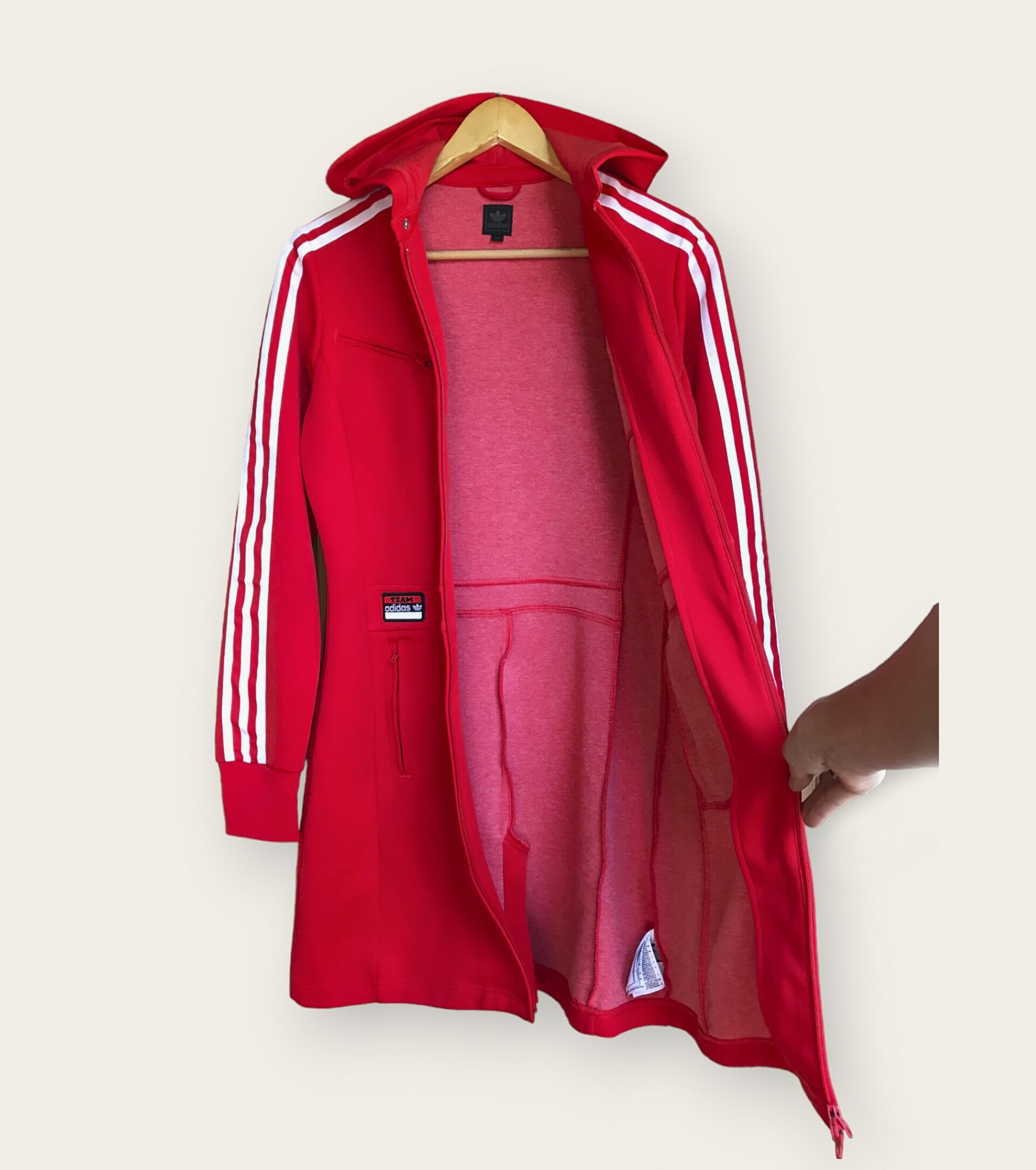 Adidas Originals Y2K Hoodie Dress - Red - 7